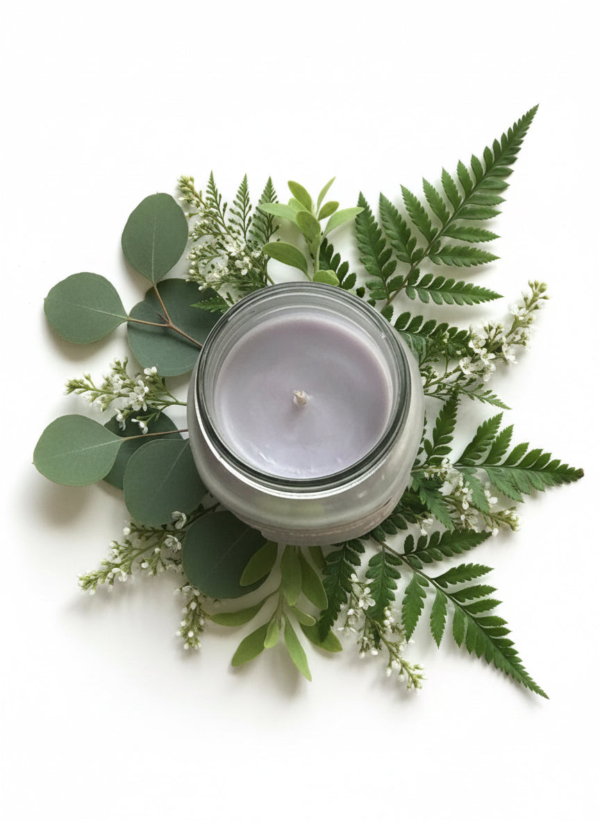 Ebony Saffron 16oz Candle Cotton  Wick Glass Jar