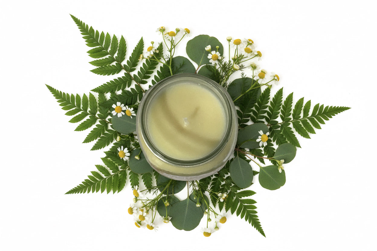 Fresh Basil Scented Candle 8oz Single Cotton Wick Glass Jar