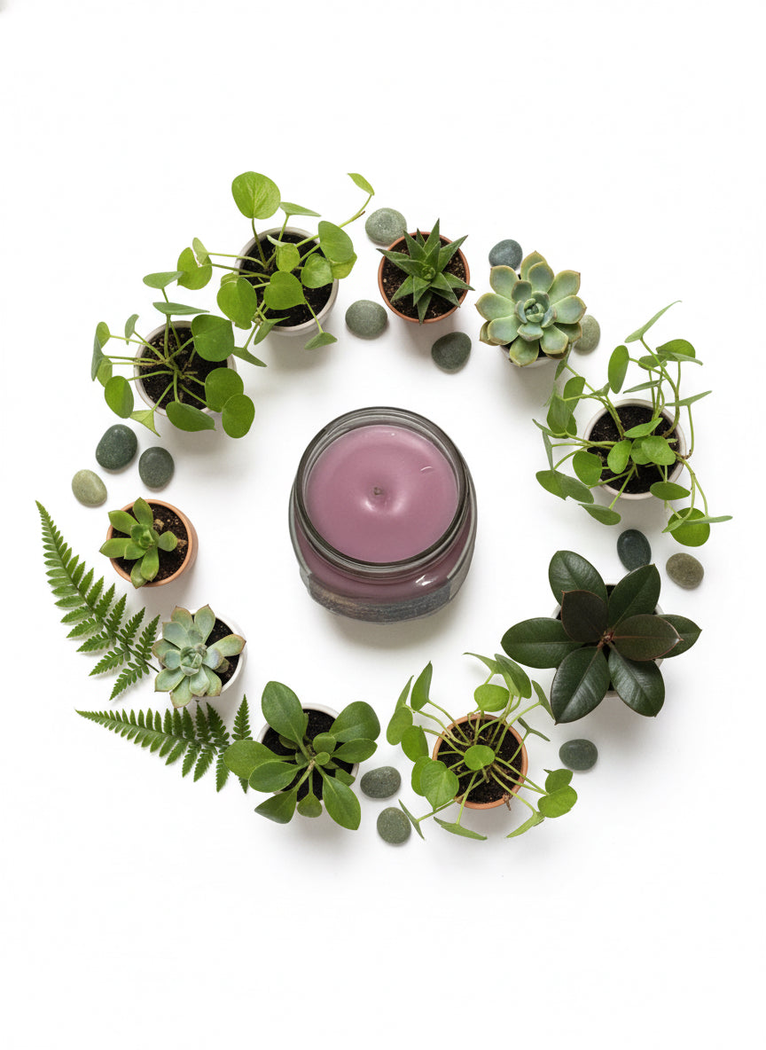 Fragaria Burst Scented Candle 8oz Wickless Glass Jar