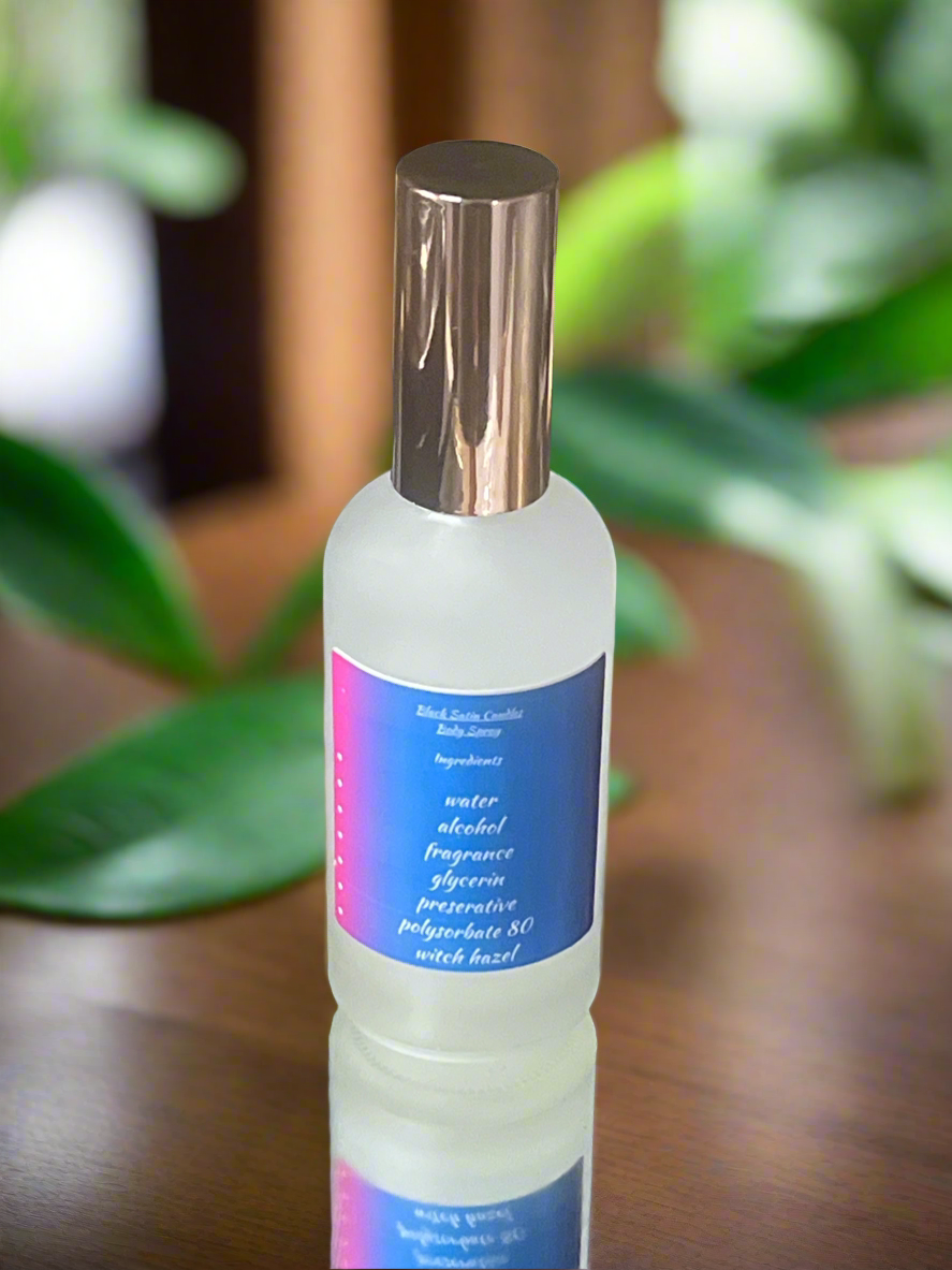Vanilla Lavender Body Spray Mist 4oz Glass Bottle
