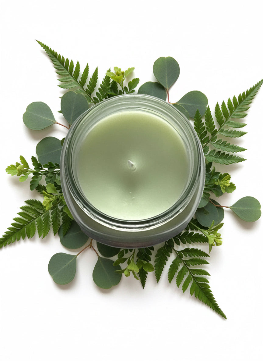 Ocean Breeze Scented Candle 8oz Jar Paraffin Soy Wax Cotton Wick