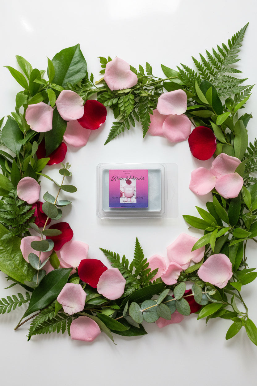 Rose Petals Scented Wax Melt 2.5oz Six Cube Warmer Tart