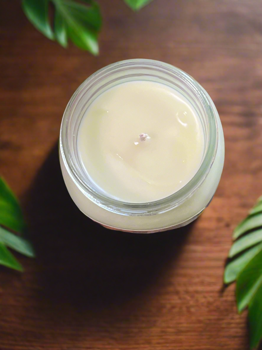 Mulberry Fire Scented Candle 8oz Single Cotton Wick Glass Jar