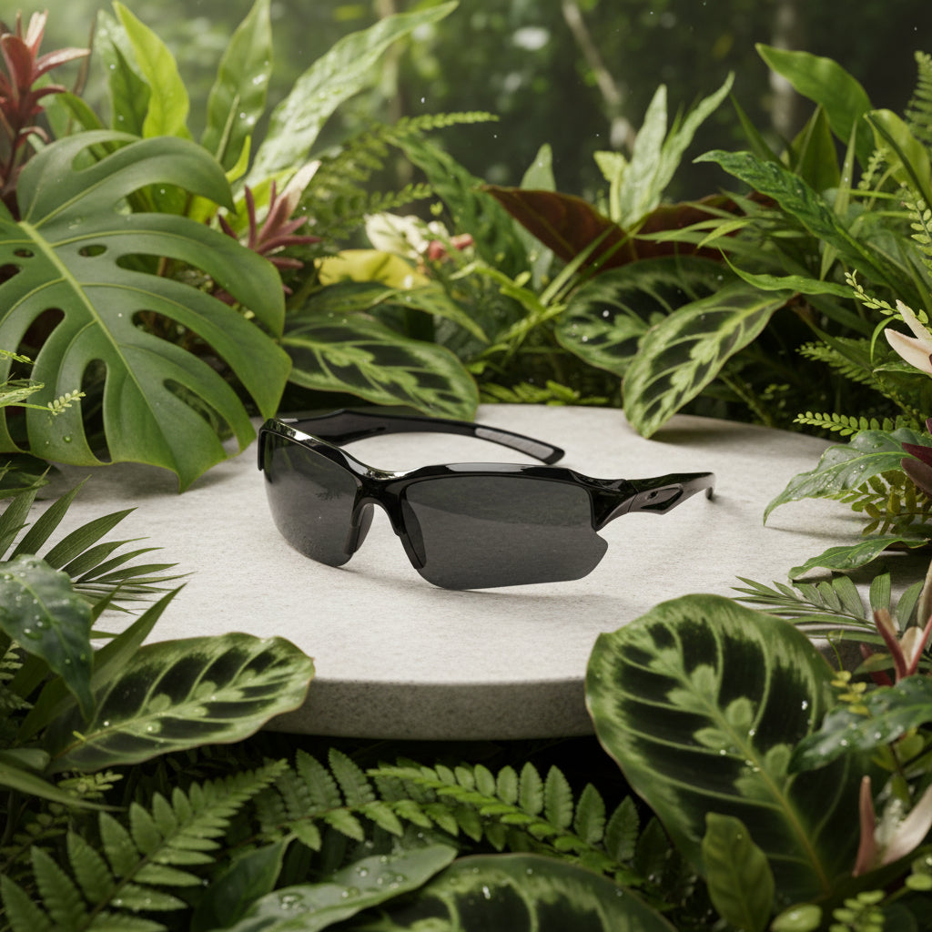 Men & Women Universal Sunglasses Trendy Sporty Style Sun Eyewear Black and White Frame