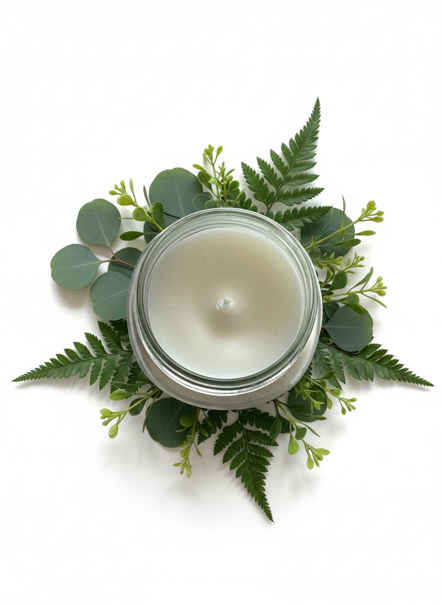 Coastal Breeze Scented Candle 8oz Single Cotton Wick Glass Jar