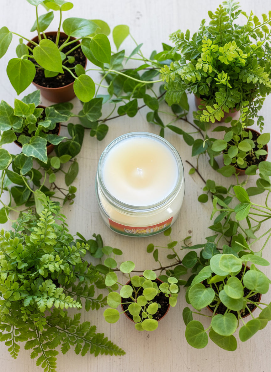 White Birch Scented Candle 8oz Single Cotton Wick Glass Jar