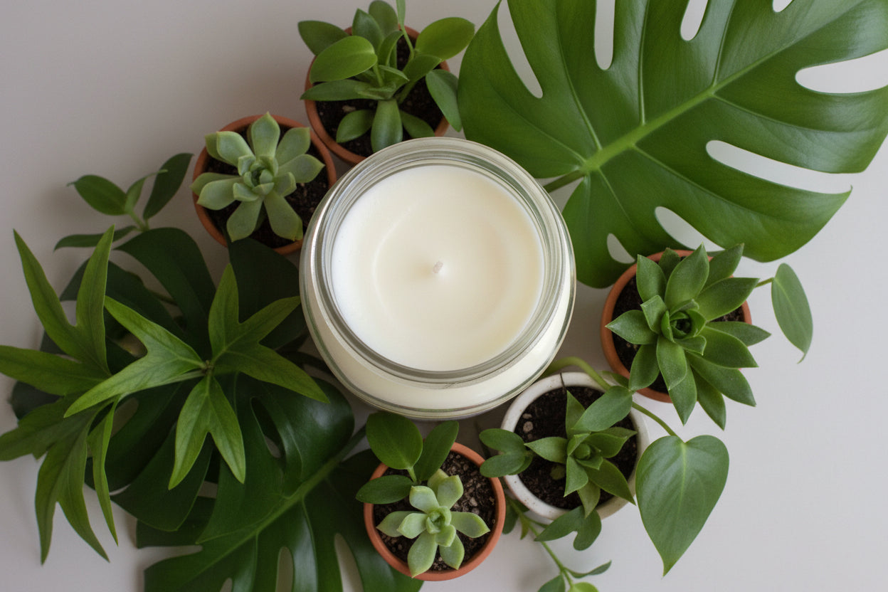 Honeydew Melon Scented Candle 16oz Single Cotton Wick Glass Jar