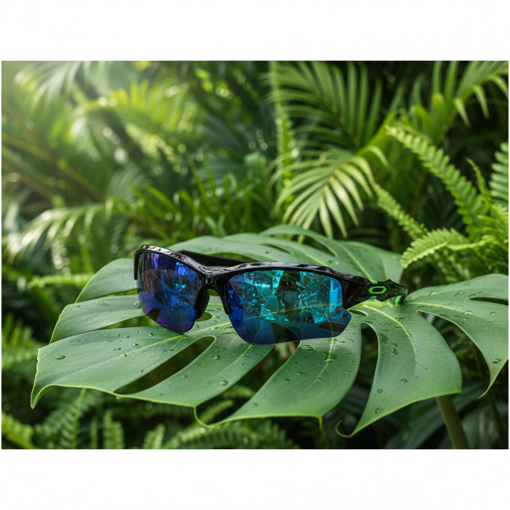 Men & Women Universal Sunglasses Trendy Sporty Style Sun Eyewear Black and Green Frame