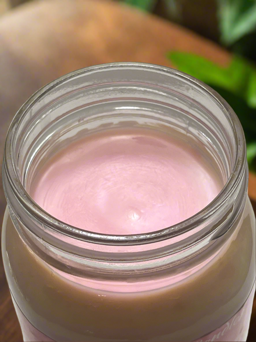 Peppermint Candy Scented Candle 16oz Wickless Glass Jar