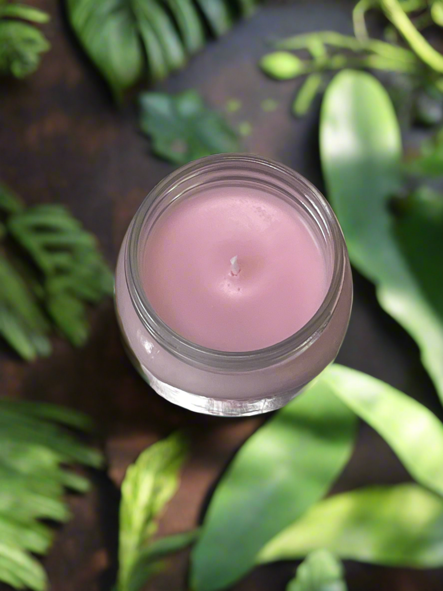 Caribbean Breeze Scented Candle 8oz Single Cotton Wick Glass Jar