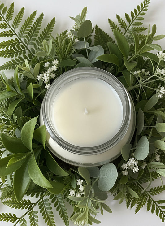 Black Iceberg Scented Candle 16oz Single Cotton Wick Glass Jar