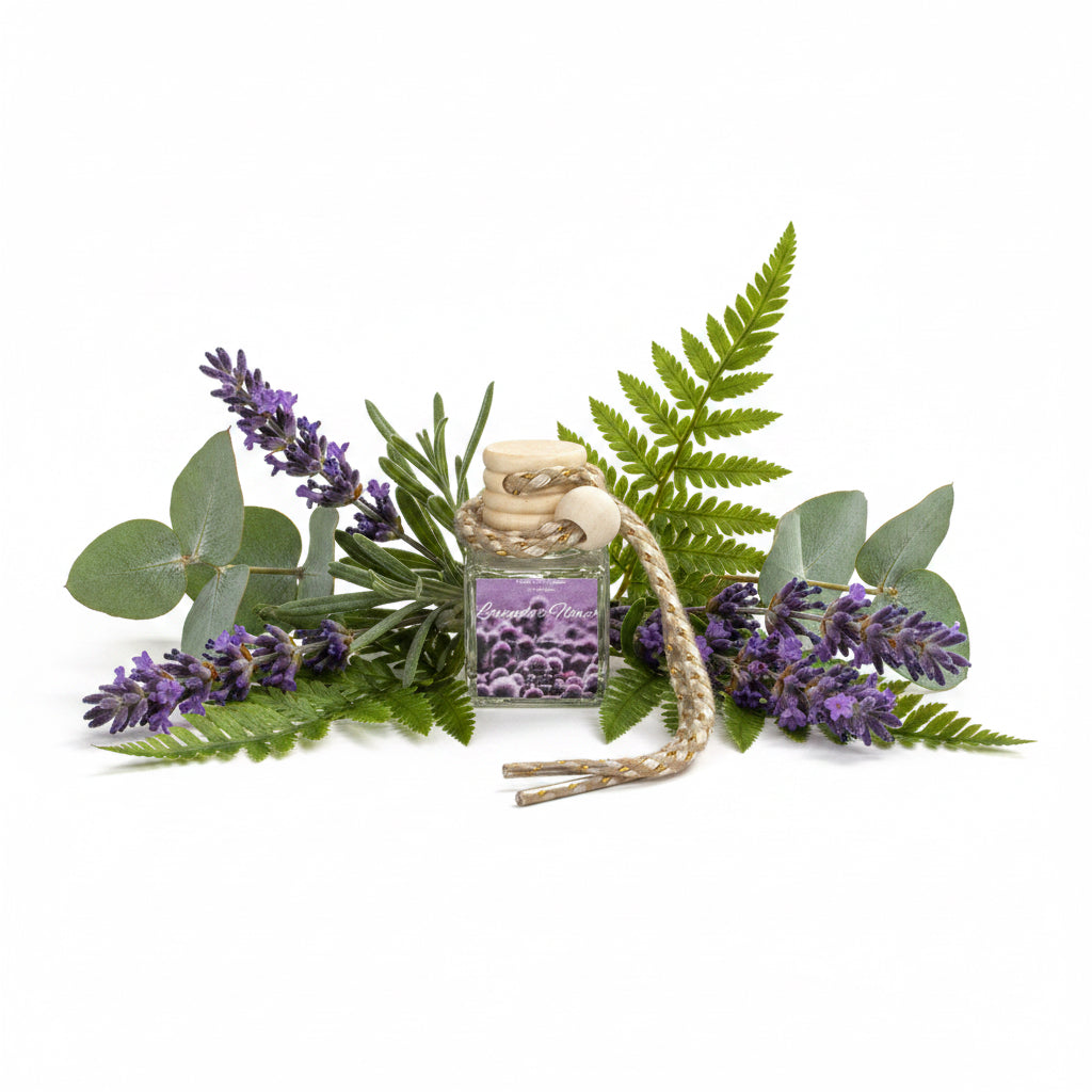 Lavender Flowers Scented Car Diffuser 8ml Clear Air Refresher Fragrance Oil