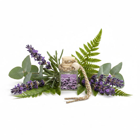 Lavender Flowers Scented Car Diffuser 8ml Clear Air Refresher Fragrance Oil