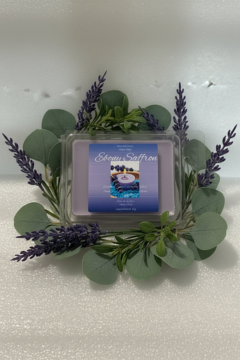 Ebony Saffron Scented Wax Melt 2.5oz  Six Cube Warmer Tart