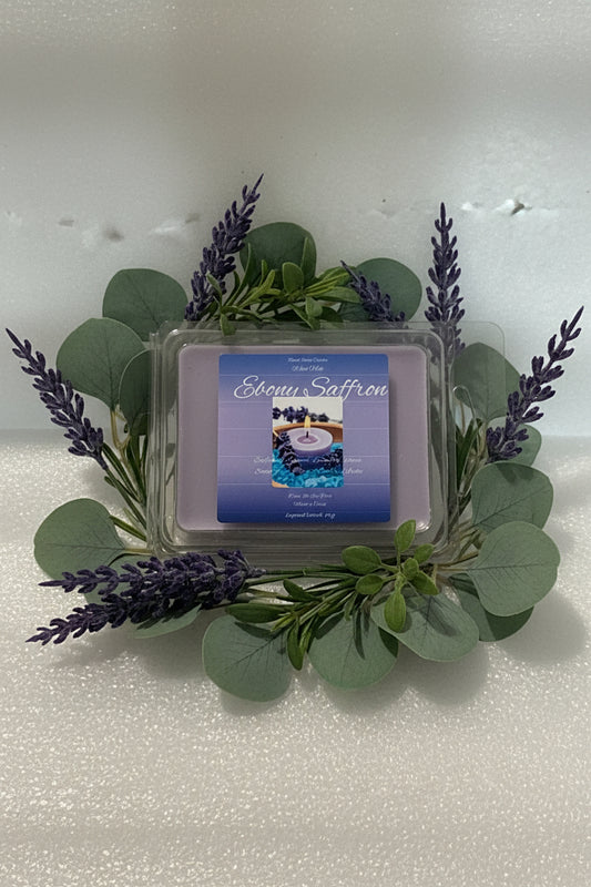 Ebony Saffron Scented Wax Melt 2.5oz  Six Cube Warmer Tart