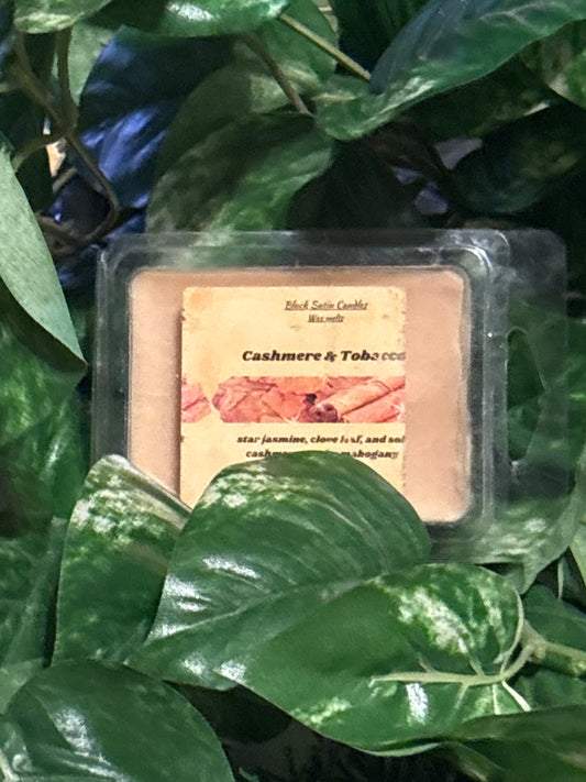 Cashmere Tobacco Scented Wax Melt 2.5oz Six Cube Warmer Tart