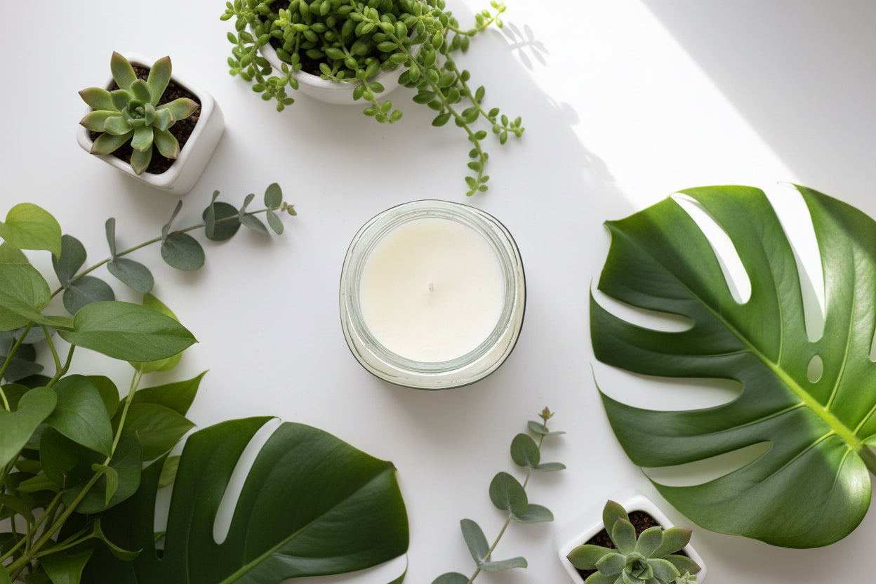 Mulberry Fire Scented Candle 8oz Glass Jar