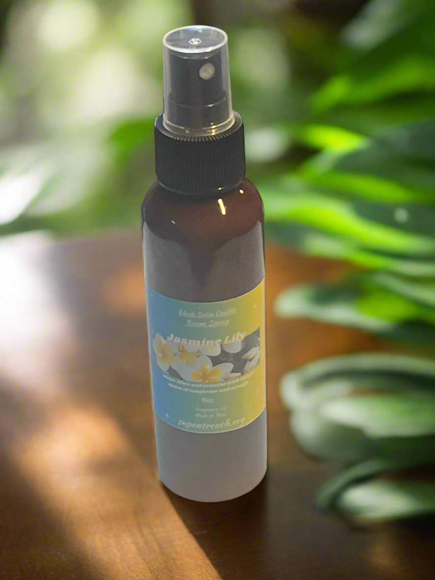 Jasmine Lily Scented Room Spray 4oz Home Office Travel Size