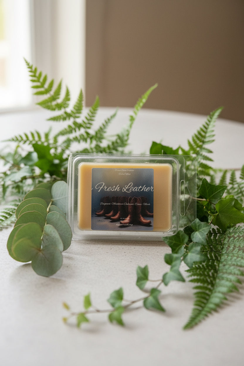 Fresh Leather Scented Wax Melt 2.5oz Six Cube Warmer Tart