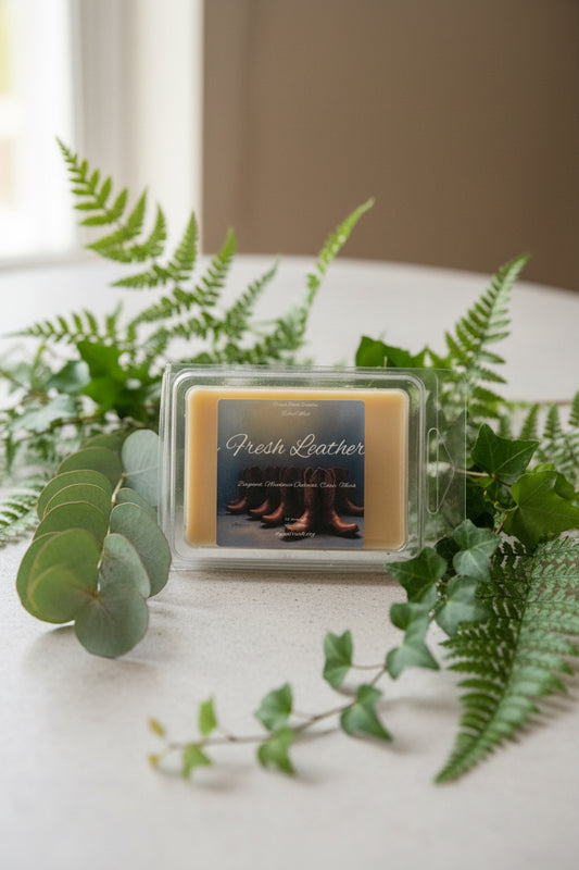 Fresh Leather Scented Wax Melt 2.5oz Six Cube Warmer Tart