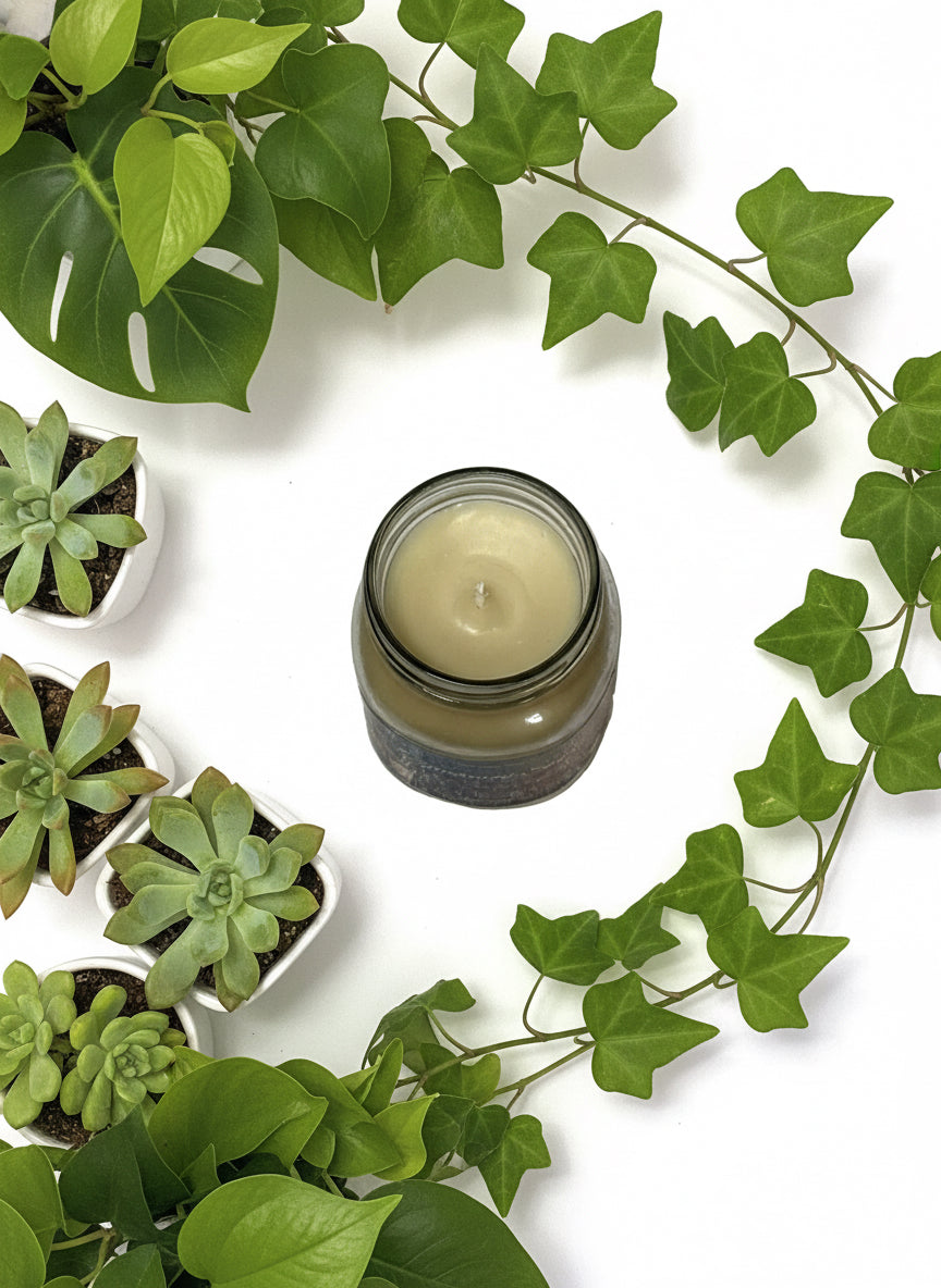 Cinnamon Swirl Scented Candle 16oz Single Cotton Wick Glass Jar