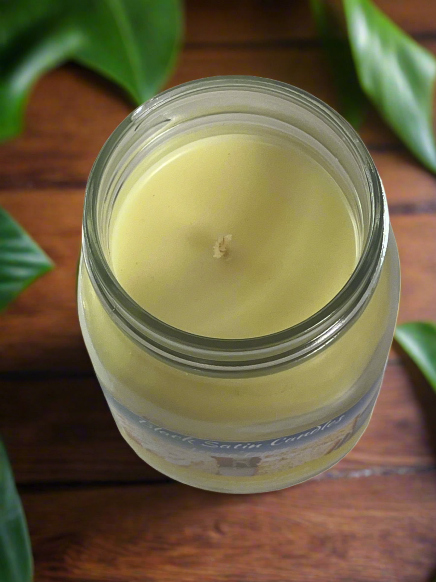 Lemon Poppy Scented Candle 16oz Single Cotton Wick Glass Jar