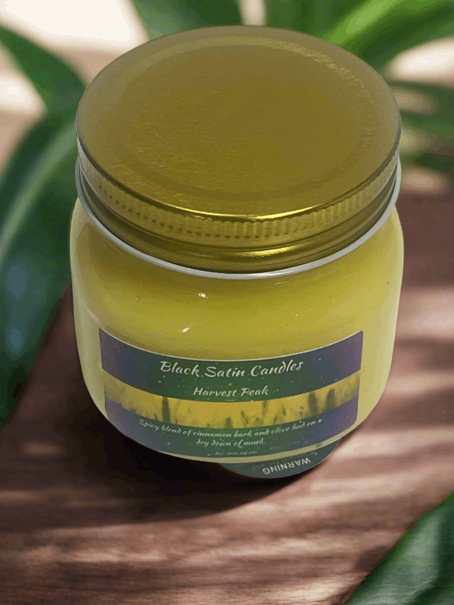 Harvest Peak Scented Candle 8oz Single Cotton Wick Glass Jar