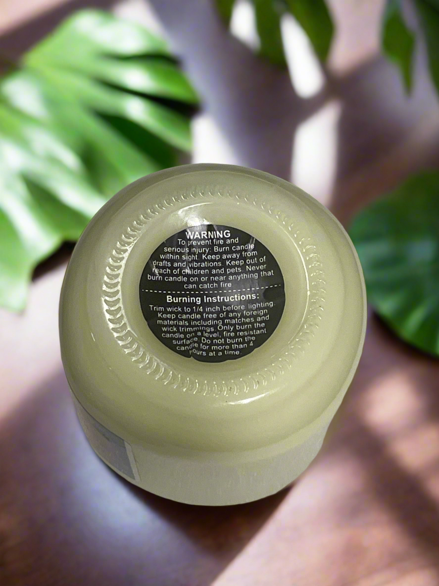 Gardenia Agave  Scented Candle 16oz Single Cotton Wick Glass Jar