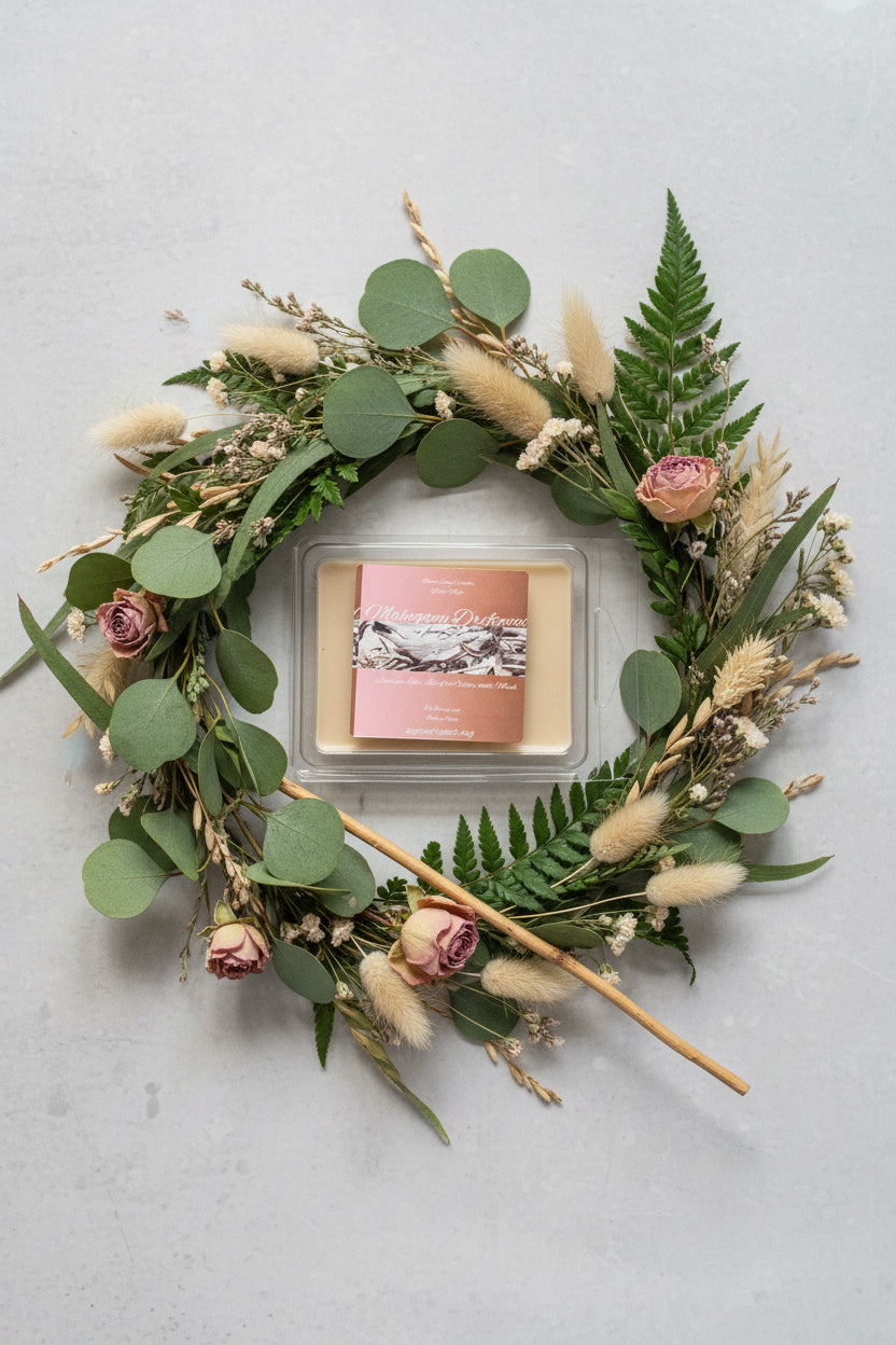 Mahogany Driftwood Scented Wax Melt 2.5oz  Six Cube Warmer Tart