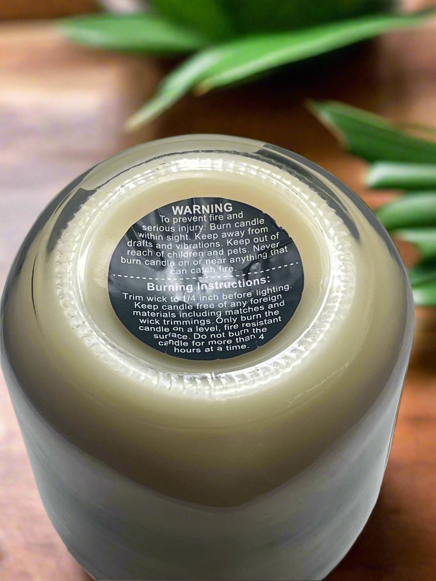 Honeydew Melon Scented Candle 16oz Single Cotton Wick Glass Jar