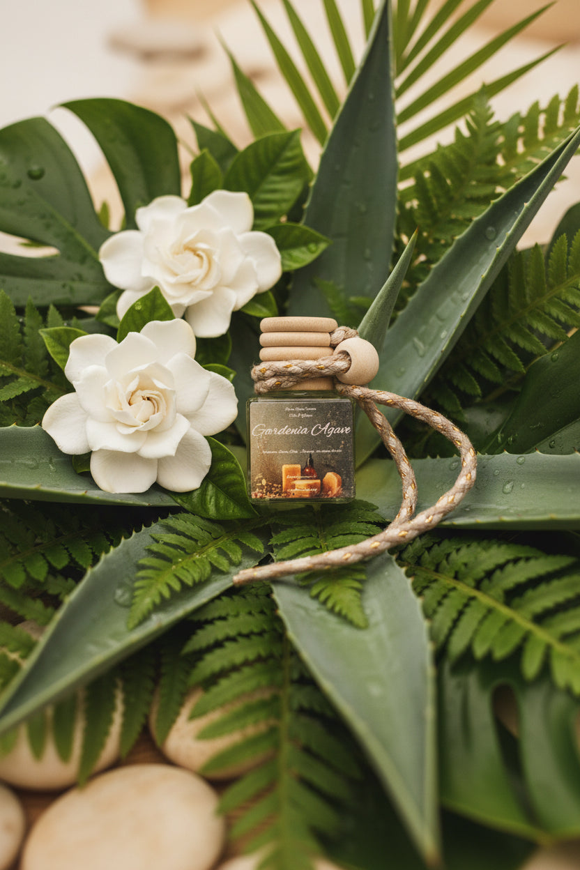 Gardenia Agave Scented Car Diffuser 8ml Clear Air Refresher Fragrance Oil