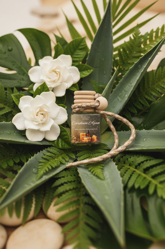 Gardenia Agave Scented Car Diffuser 8ml Clear Air Refresher Fragrance Oil