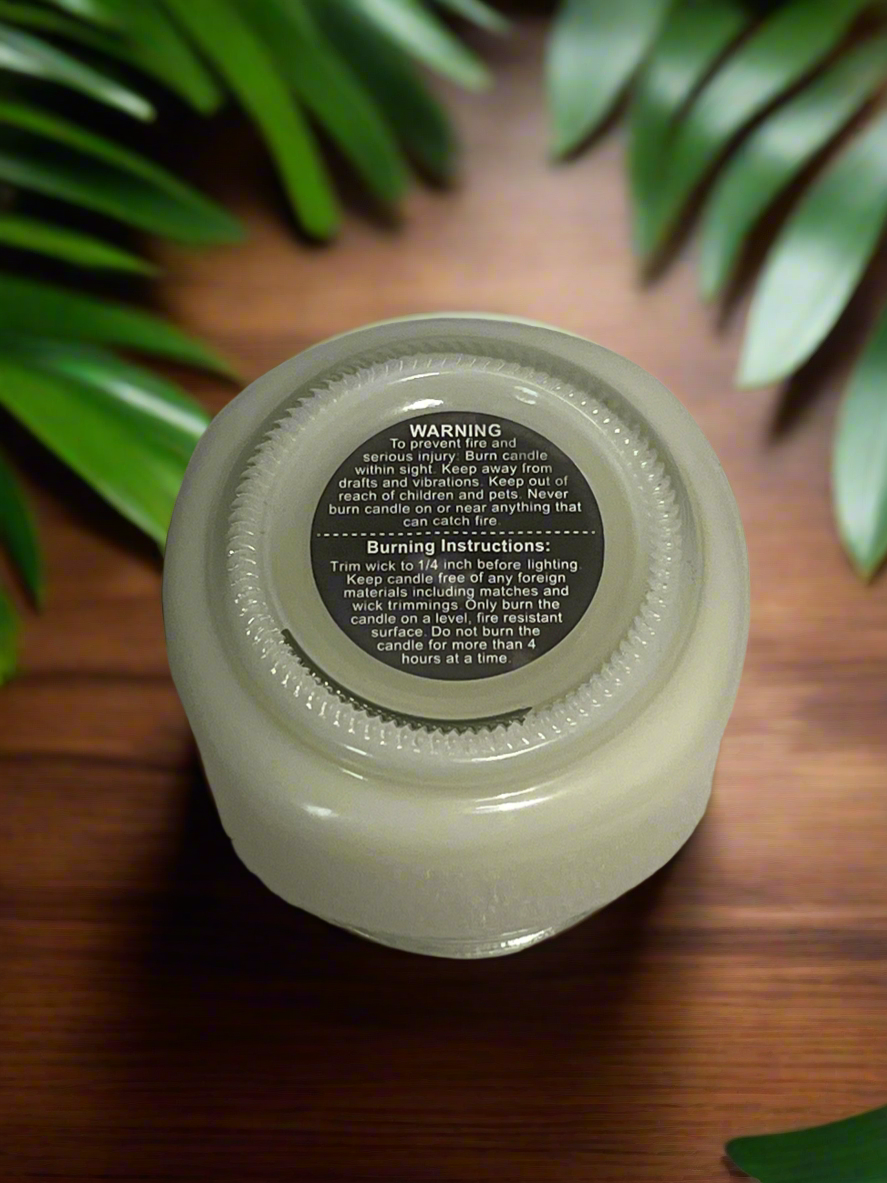 Coastal Breeze Scented Candle 8oz Single Cotton Wick Glass Jar