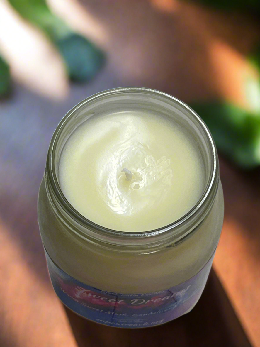 Sweet Dreams Scented Candle 16oz Single Cotton Wick Glass Jar