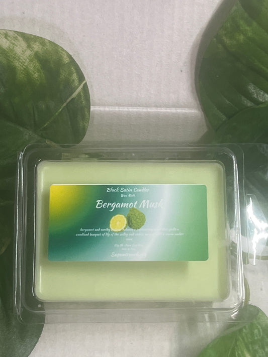 Bergamot Musk Wax Melts 2.5oz Six Cube Warmer Tart