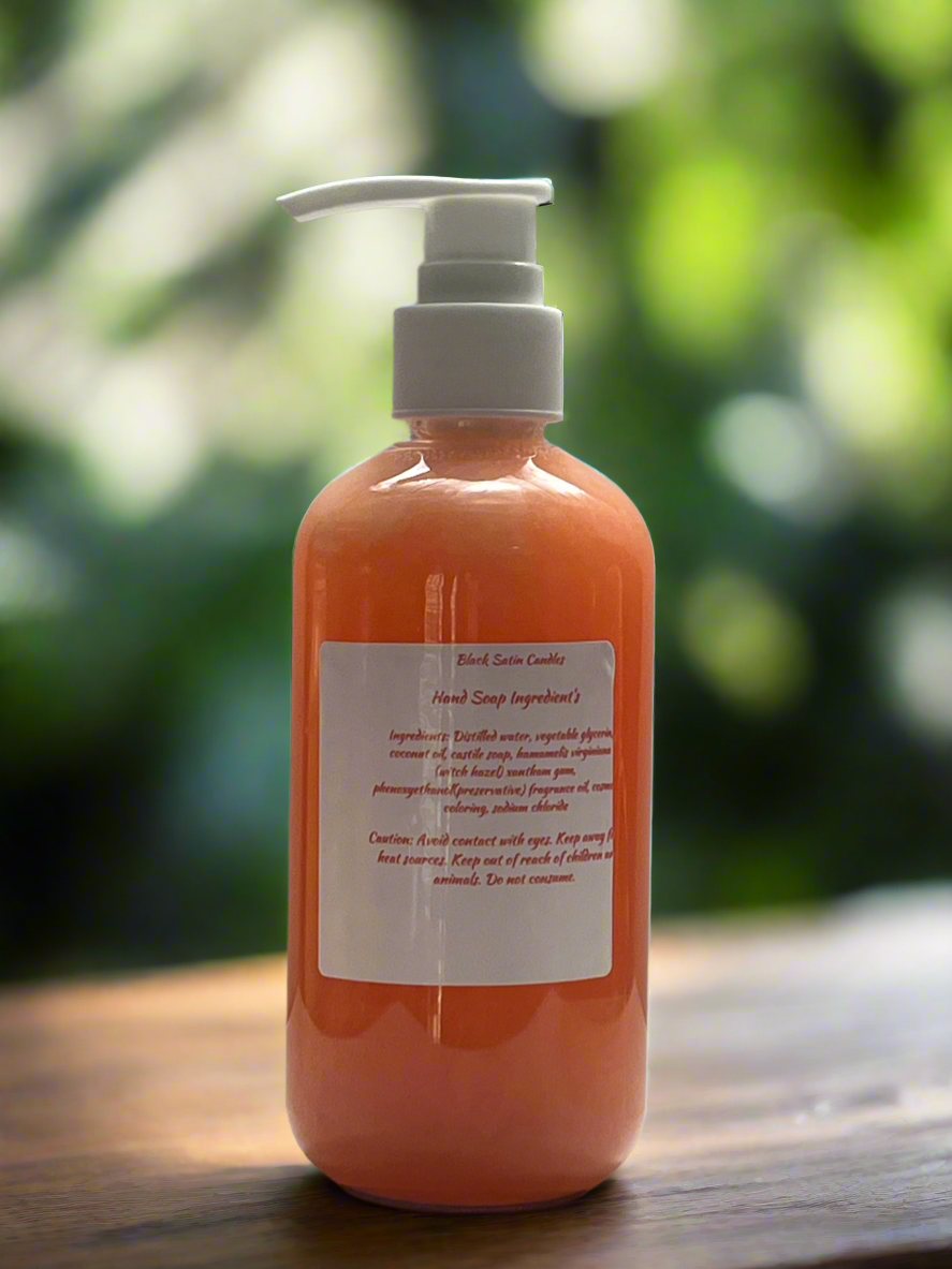 Georgia Peach Scented Liquid Hand Soap Size 8oz