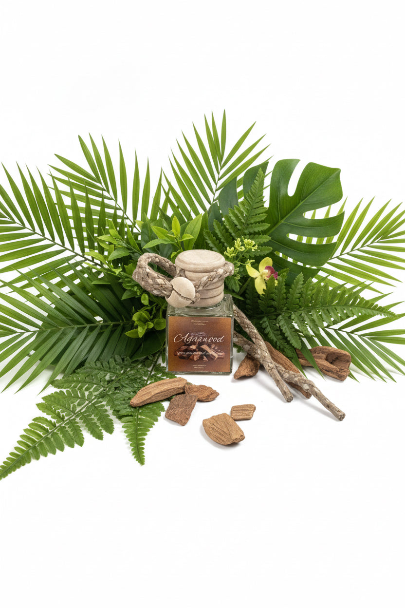 Agarwood Scented Car Diffuser 8ml Clear Air Refresher Fragrance Oil