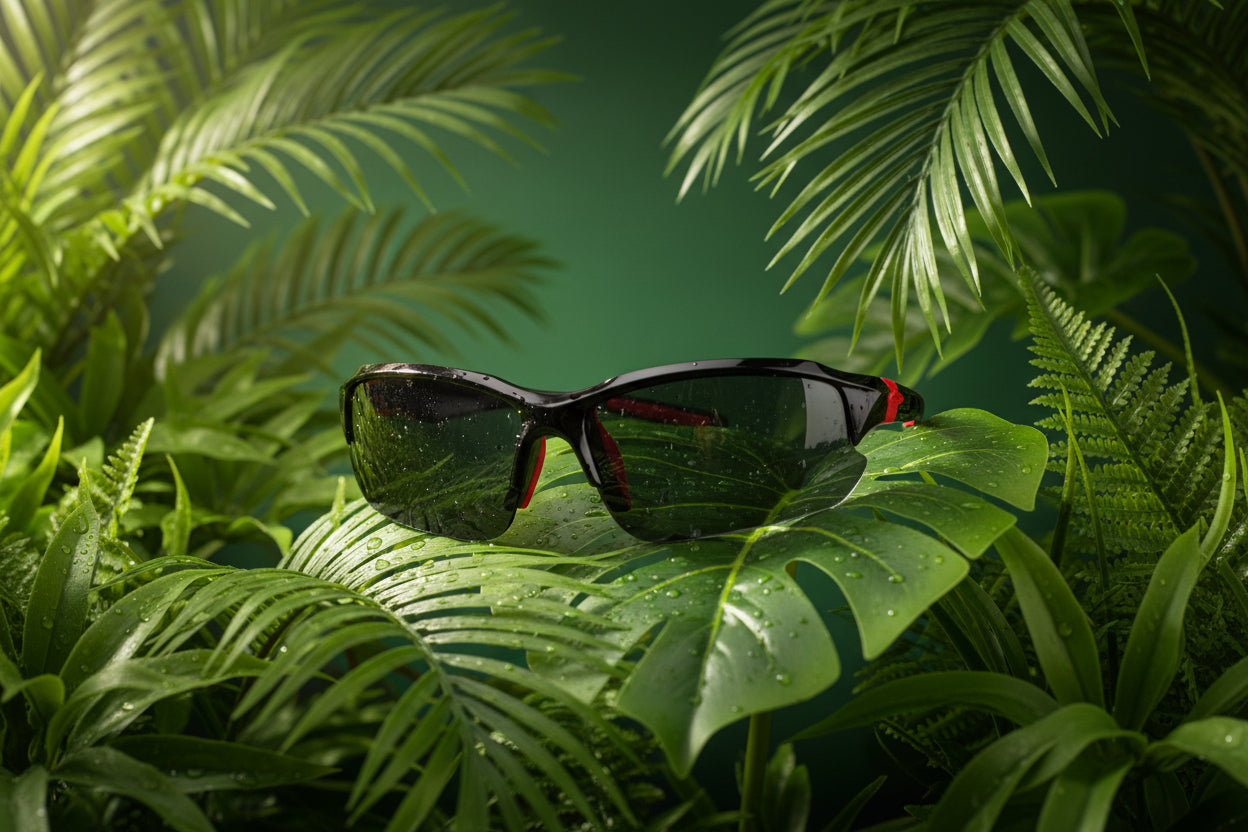 Men & Women Universal Sunglasses Trendy Sporty Style Sun Eyewear Black and Red Frame