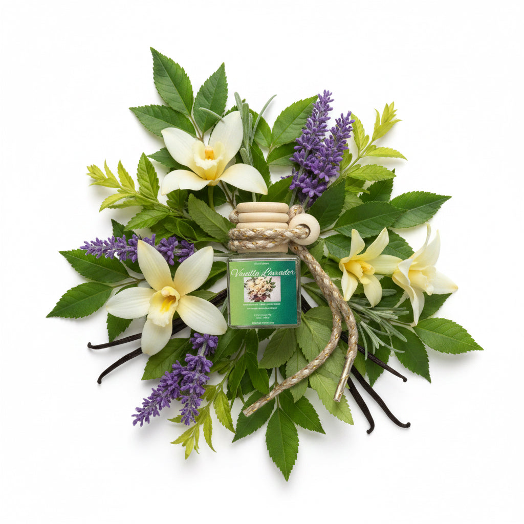 Vanilla Lavender Scented Car Diffuser 8ml Clear Air Refresher Fragrance Oil