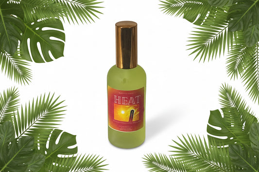 Heat Body Spray Mist 4oz Glass Bottle