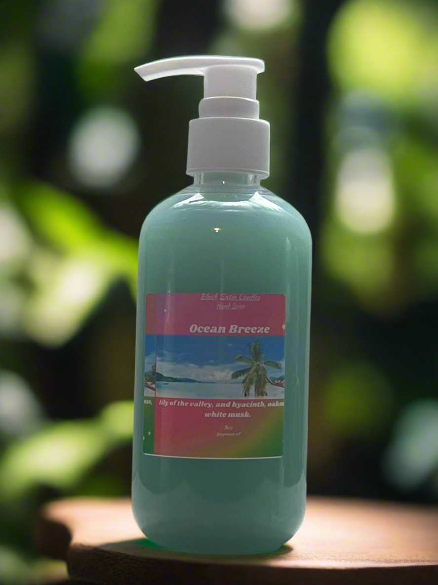 Ocean Breeze Scented Liquid Hand Soap Size 8oz