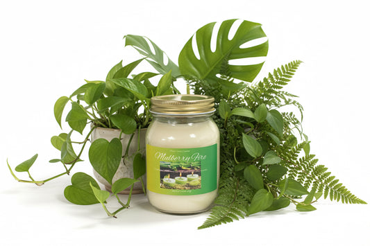 Mulberry Fire Scented Candle 16oz Single Cotton Wick Glass Jar