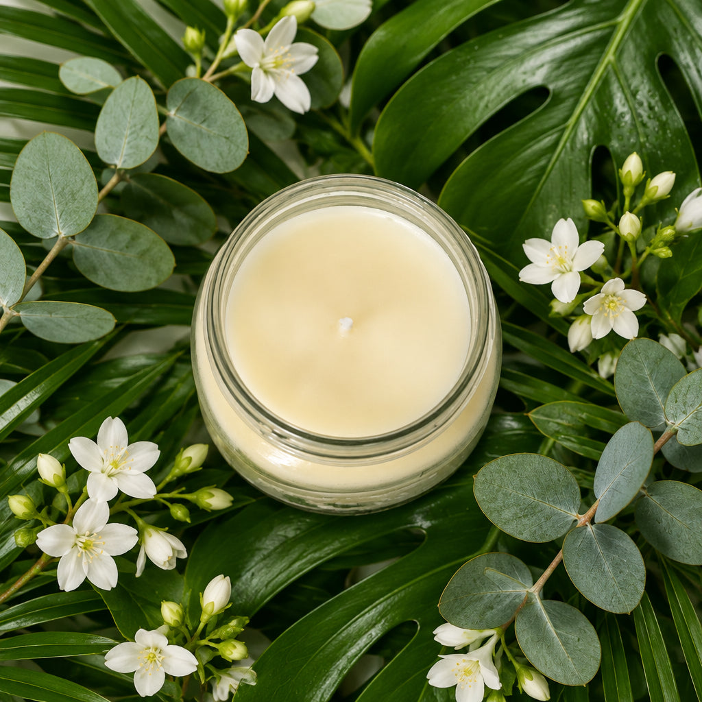 Tropical Paradise Scented Candle 8oz Cotton Wick Glass Jar