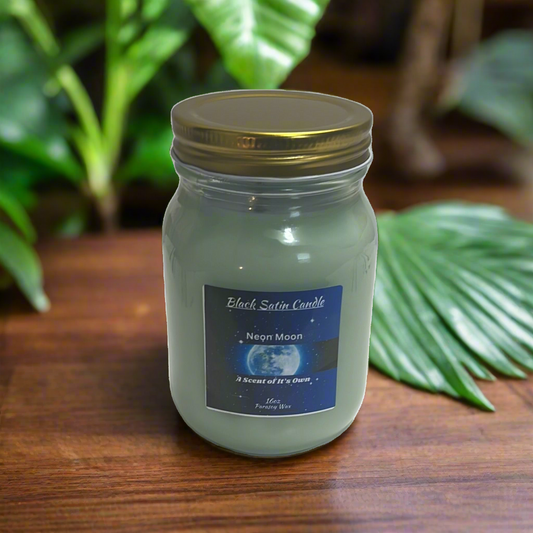 Neon Moon Scented Candle 16oz Single Cotton Wick Glass Jar